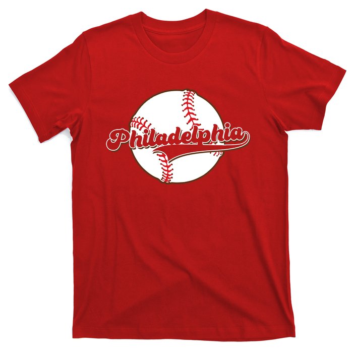 Vintage Philadelphia Baseball Throwback Retro T-Shirt