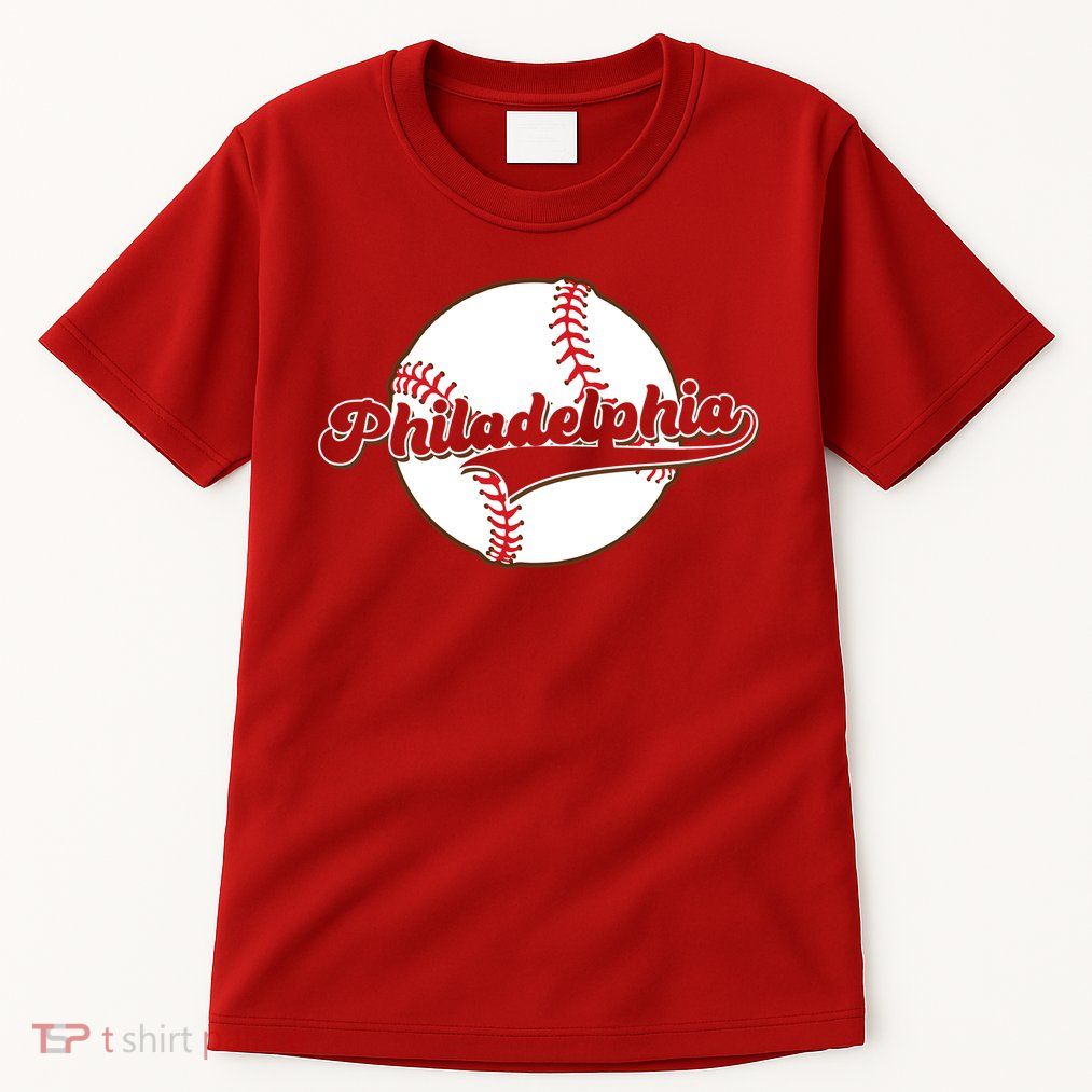 Vintage Philadelphia Baseball Throwback Retro Tall T-Shirt