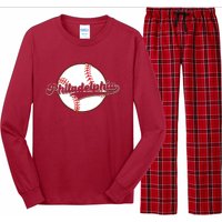 Vintage Philadelphia Baseball Throwback Retro Long Sleeve Pajama Set