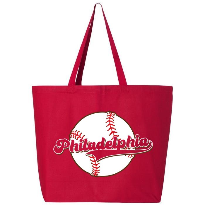 Vintage Philadelphia Baseball Throwback Retro 25L Jumbo Tote