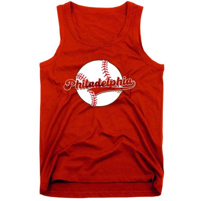 Vintage Philadelphia Baseball Throwback Retro Tank Top