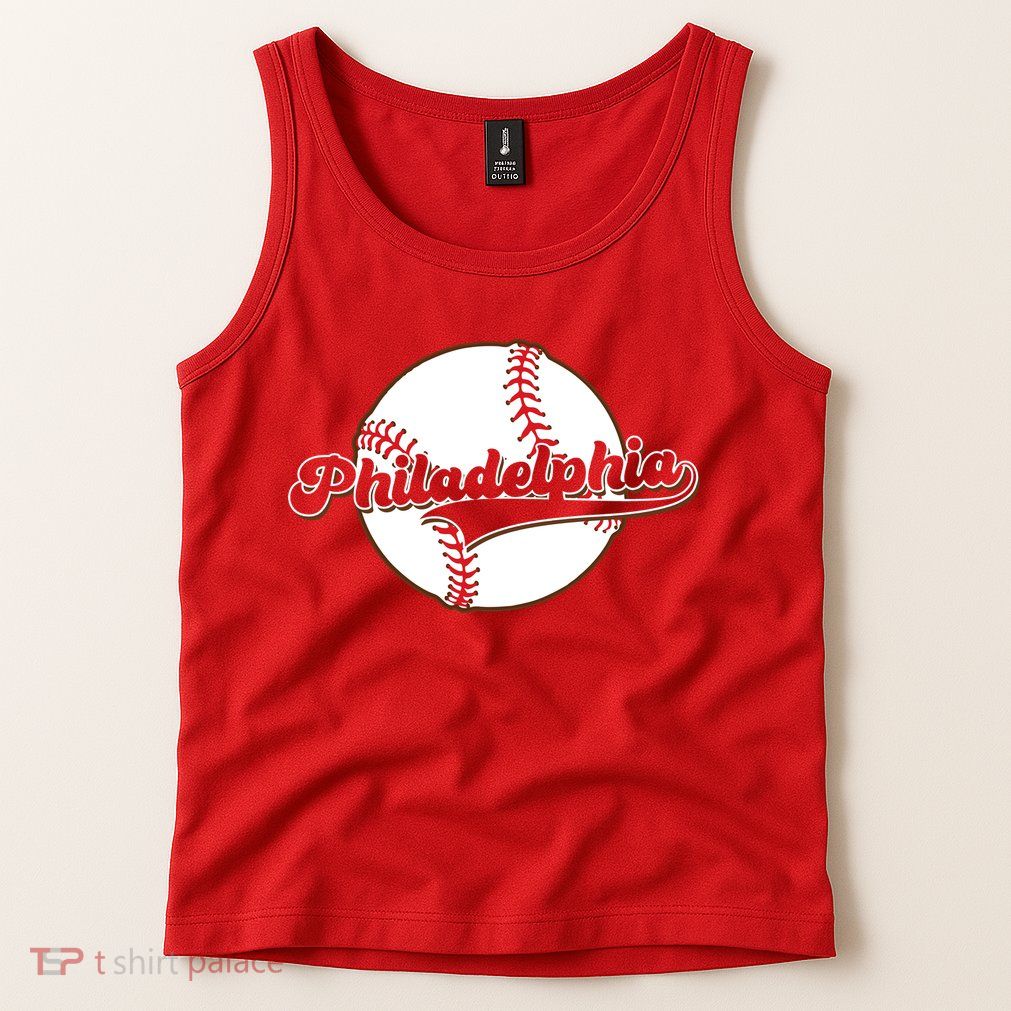 Vintage Philadelphia Baseball Throwback Retro Tank Top