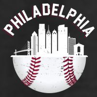 Vintage Philadelphia Baseball Retro Skyline Beanie