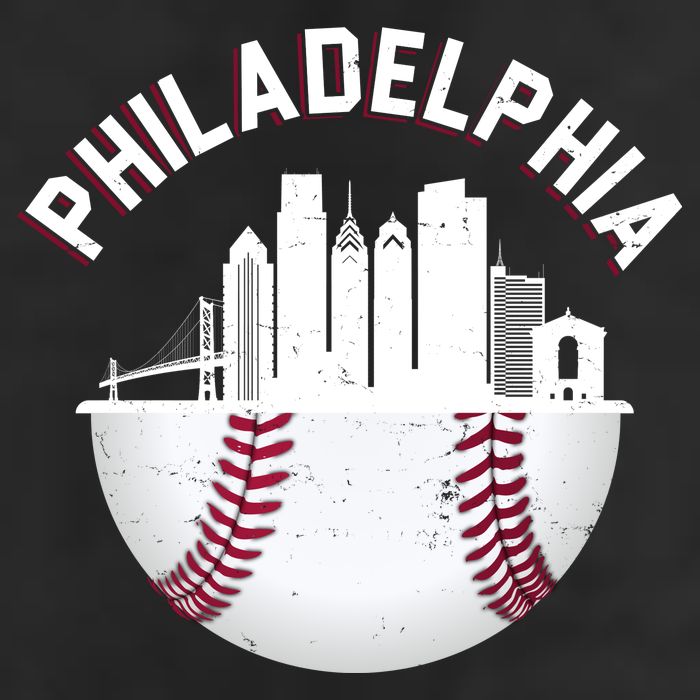 Vintage Philadelphia Baseball Retro Skyline Beanie
