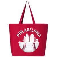 Vintage Philadelphia Baseball Retro Skyline 25L Jumbo Tote