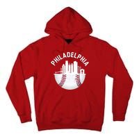 Vintage Philadelphia Baseball Retro Skyline Tall Hoodie