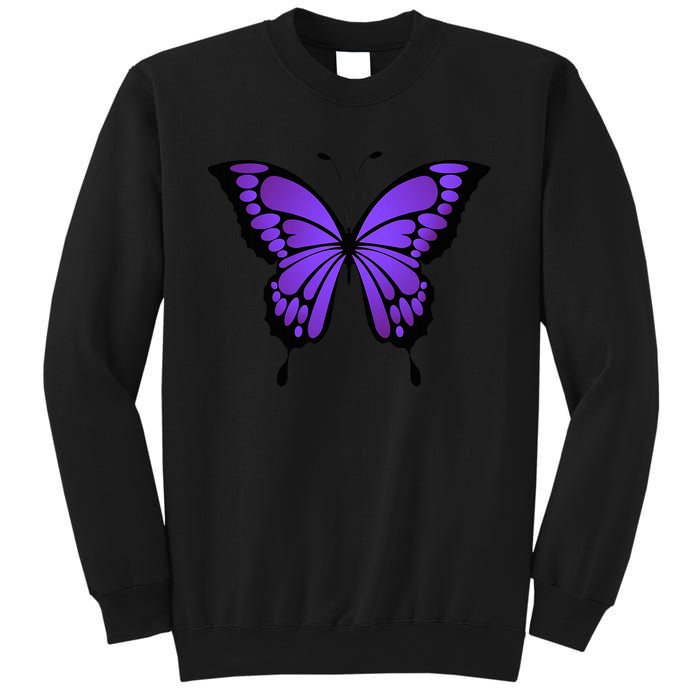 Vibrant Purple Butterfly Sweatshirt