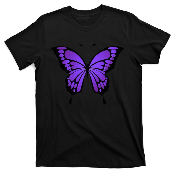 Vibrant Purple Butterfly T-Shirt