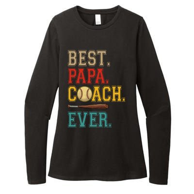 Vintage Papa Coach Ever Costume Baseball Player Coach Womens CVC Long Sleeve Shirt