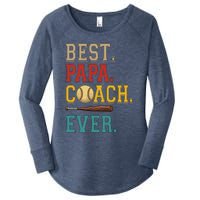 Vintage Papa Coach Ever Costume Baseball Player Coach Women's Perfect Tri Tunic Long Sleeve Shirt