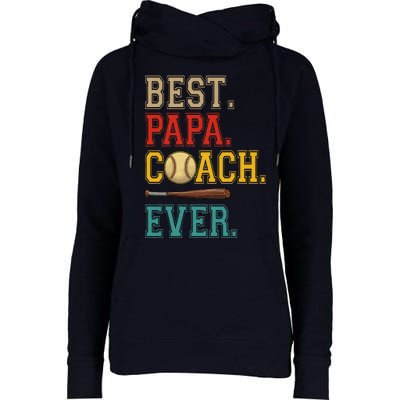 Vintage Papa Coach Ever Costume Baseball Player Coach Womens Funnel Neck Pullover Hood