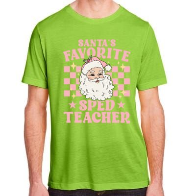 Vintage Pink Christmas Santas Favorite Sped Teacher Cute Gift Adult ChromaSoft Performance T-Shirt