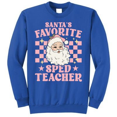 Vintage Pink Christmas Santas Favorite Sped Teacher Cute Gift Sweatshirt