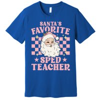 Vintage Pink Christmas Santas Favorite Sped Teacher Cute Gift Premium T-Shirt