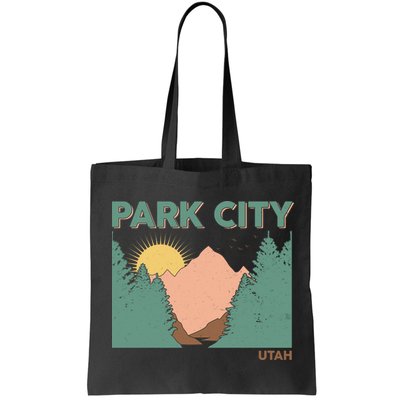 Vintage Park City Utah Mountain Forest Bag