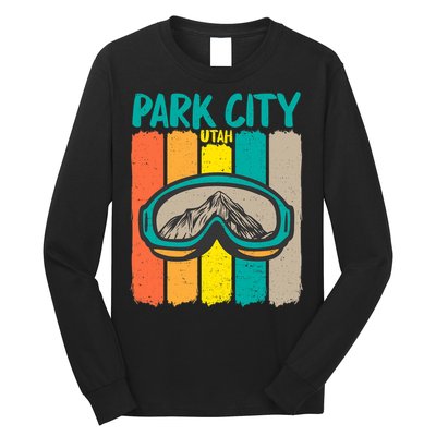 Vintage Park City Utah Skiing Snowboarding Premium Long Sleeve Shirt
