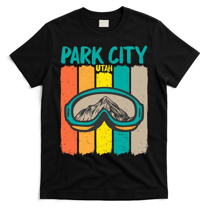 Vintage Park City Utah Skiing Snowboarding Premium T-Shirt
