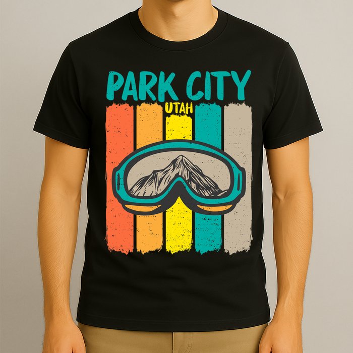 Vintage Park City Utah Skiing Snowboarding Premium T-Shirt