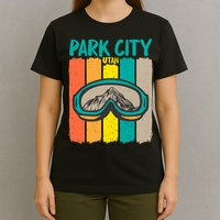 Vintage Park City Utah Skiing Snowboarding Premium T-Shirt