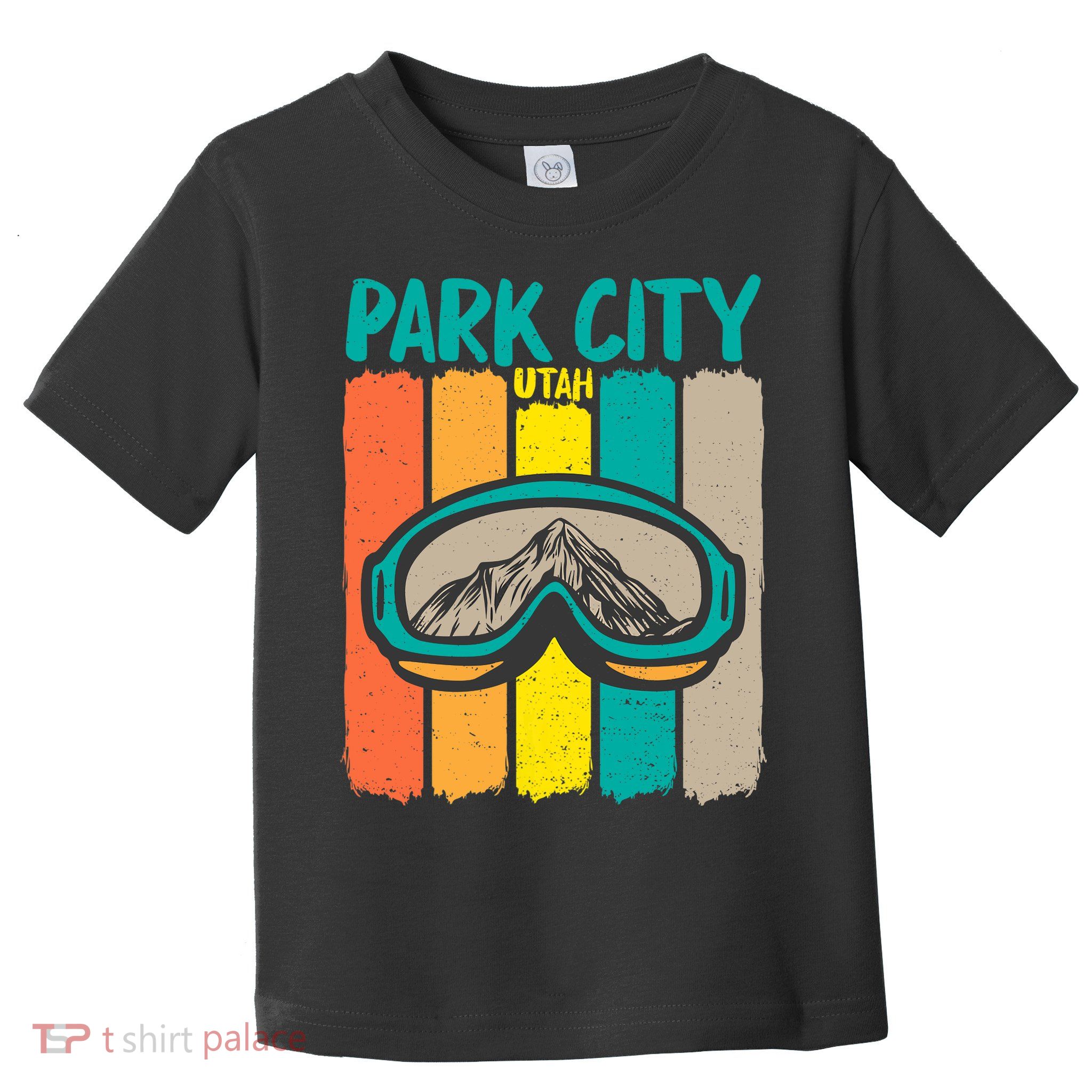 Vintage Park City Utah Skiing Snowboarding Premium Toddler T-Shirt