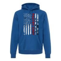 Vintage Pastry Chef Usa Flag Pastry Cock American Flag Gift Premium Hoodie