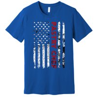 Vintage Pastry Chef Usa Flag Pastry Cock American Flag Gift Premium T-Shirt