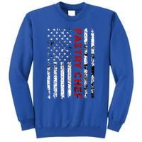 Vintage Pastry Chef Usa Flag Pastry Cock American Flag Gift Tall Sweatshirt