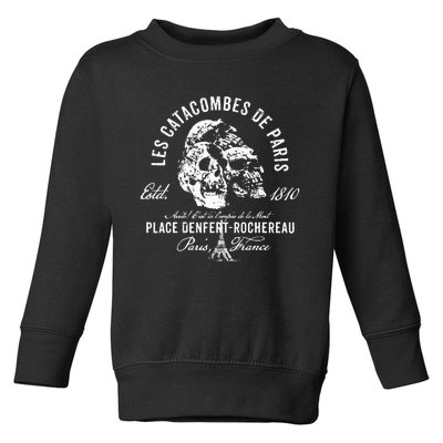 Vintage Paris Catacombs 1810 Toddler Sweatshirt