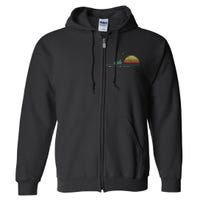 Vintage Placerville California Sunset Souvenir Full Zip Hoodie