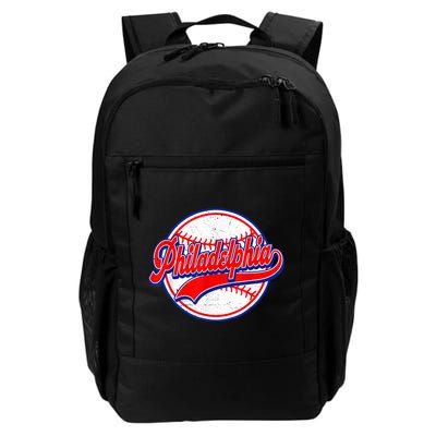 Vintage Philadelphia Cityscape Baseball Lover Wos Backpack
