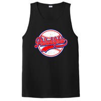 Vintage Philadelphia Cityscape Baseball Lover Wos PosiCharge Competitor Tank