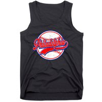 Vintage Philadelphia Cityscape Baseball Lover Wos Tank Top