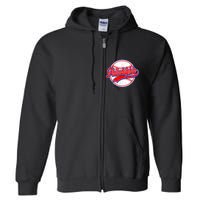 Vintage Philadelphia Cityscape Baseball Lover Wos Full Zip Hoodie