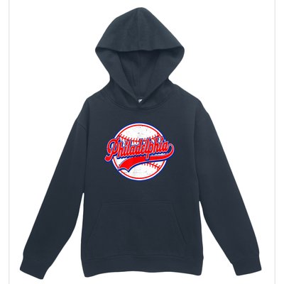 Vintage Philadelphia Cityscape Baseball Lover Wos Urban Pullover Hoodie