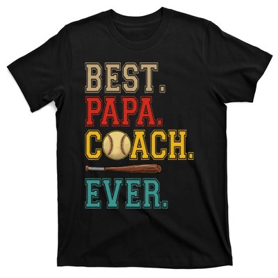 Vintage Papa Coach Ever Costume Baseball Player Coach T-Shirt