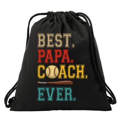 Vintage Papa Coach Ever Costume Baseball Player Coach Drawstring Bag