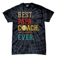 Vintage Papa Coach Ever Costume Baseball Player Coach Tie-Dye T-Shirt