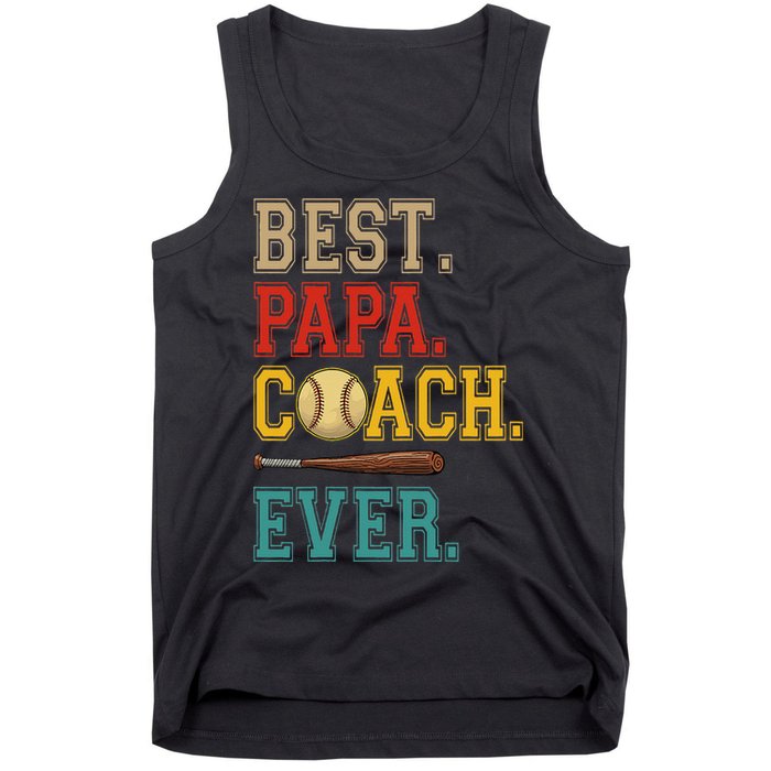 Vintage Papa Coach Ever Costume Baseball Player Coach Tank Top