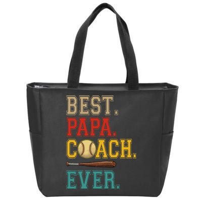 Vintage Papa Coach Ever Costume Baseball Player Coach Zip Tote Bag