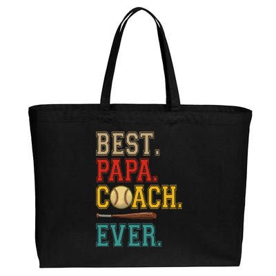 Vintage Papa Coach Ever Costume Baseball Player Coach Cotton Canvas Jumbo Tote