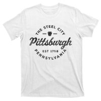 Vintage Pittsburgh Circle Logo Retro Throwback Souvenir T-Shirt