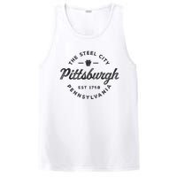 Vintage Pittsburgh Circle Logo Retro Throwback Souvenir PosiCharge Competitor Tank