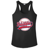 Vintage Philadelphia Cityscape Baseball Lover Player Fans Ladies PosiCharge Competitor Racerback Tank