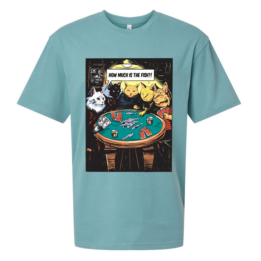 Vintage Poker Cats Sueded Cloud Jersey T-Shirt