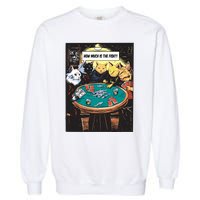 Vintage Poker Cats Garment-Dyed Sweatshirt