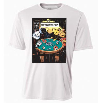 Vintage Poker Cats Cooling Performance Crew T-Shirt