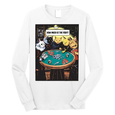 Vintage Poker Cats Long Sleeve Shirt