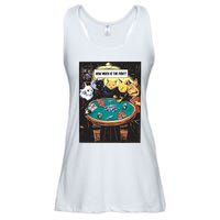 Vintage Poker Cats Ladies Essential Flowy Tank