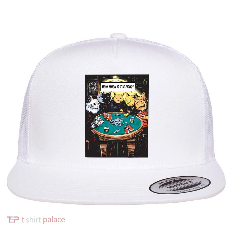 Vintage Poker Cats Flatbill Hat