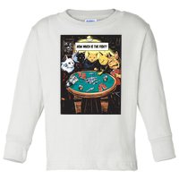 Vintage Poker Cats Toddler Long Sleeve Shirt